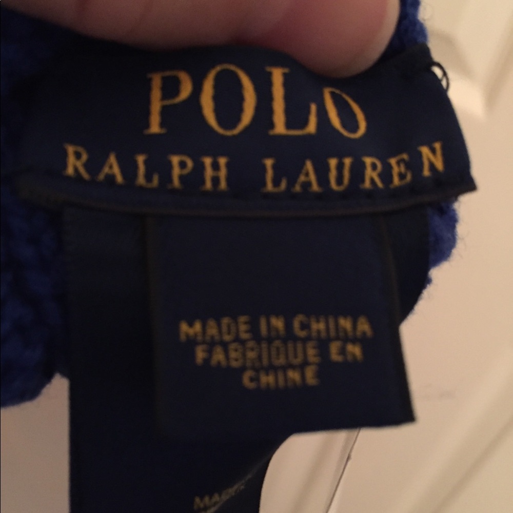Ralph Lauren NWT fingerless gloves royal blue - Picture 6 of 6